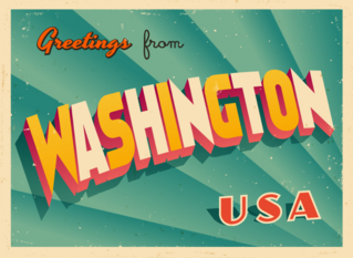 Greetings From Washington Sticker