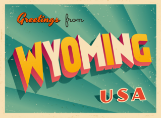Greetings From Wyoming Sticker