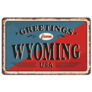 Greetings From Wyoming Stripe Sticker