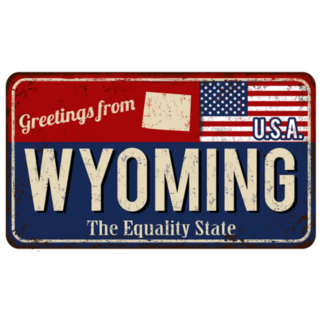 Greetings From Wyoming USA Sticker