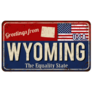Greetings From Wyoming USA Sticker