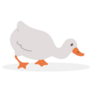 Grey Goose Cartoon Sticker