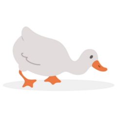 Grey Goose Cartoon Sticker