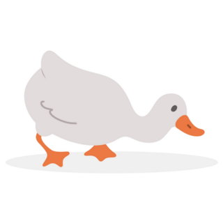 Grey Goose Cartoon Sticker
