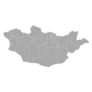 Grey Map - Mongolia Sticker