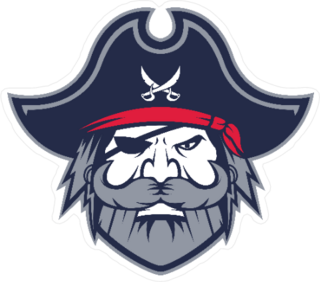 Greybeard Pirate Head Mascot Sticker