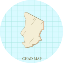 Grid Map Of Chad Sticker