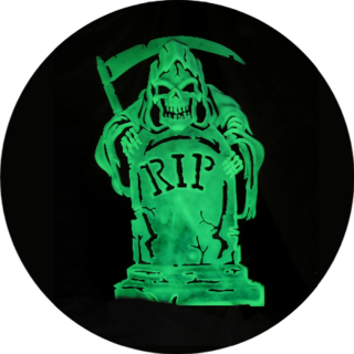 Grim Reaper Glows Sticker