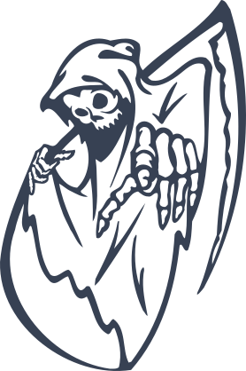 Grim Reaper Pointing At You Sticker