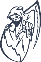 Grim Reaper Pointing At You Sticker