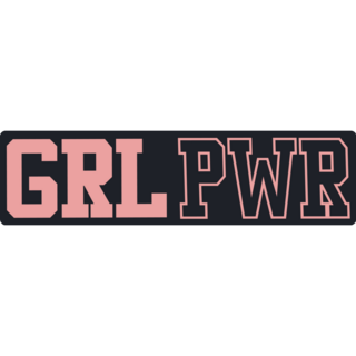 GRL PWR Bumper Sticker