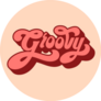 Groovy 70s Typography Sticker