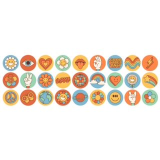 Groovy Circles Sticker Sheet