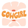 Groovy Floral Cowgirl Lettering Sticker
