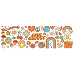 Groovy Hippie 70s Sticker Sheet