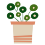 Groovy House Plant Sticker