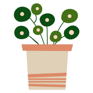 Groovy House Plant Sticker