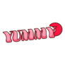 Groovy Lettering Yummy Food Sticker