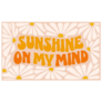 Groovy Sunshine on My MInd Flower Design Sticker