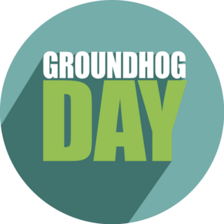 Groundhog Day 3D Icon Sticker