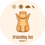 Groundhog Day Poster February 2 Sticker