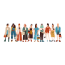 Group Of Fashionable Women Standing Together Sticker