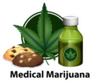 Group Of Marijuana Products Illustration Sticker