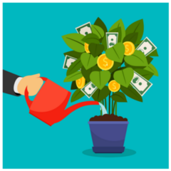 Growing Money Tree Sticker