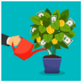 Growing Money Tree Sticker