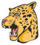 Growling Leopard Mascot Sticker