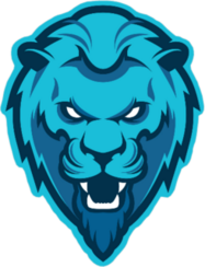 Growling Lion Mascot Sticker