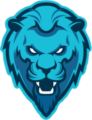 Growling Lion Mascot Sticker