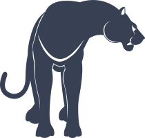 Growling Panther Sticker