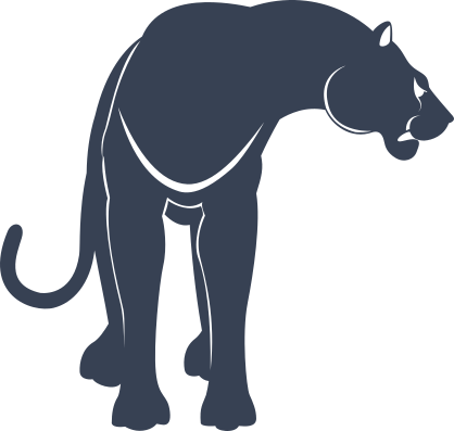 Growling Panther Sticker