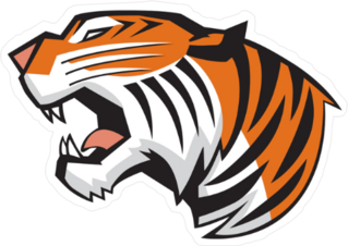 Growling Vector Tiger Sticker