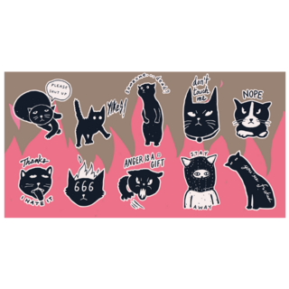 Grumpy Cats Sticker Sheet