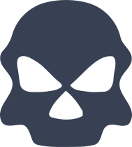 Grumpy Skull Sticker