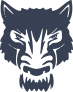 Grumpy Wolf Face Sticker