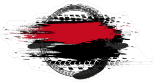 Grunge Abstract Speeding Car Sticker