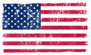 Grunge American USA Flag Sticker