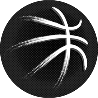 Grunge Black Basketball Sticker