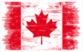 Grunge Canadian Flag Sticker