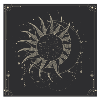 Grunge Celestial Moon Phases Sticker