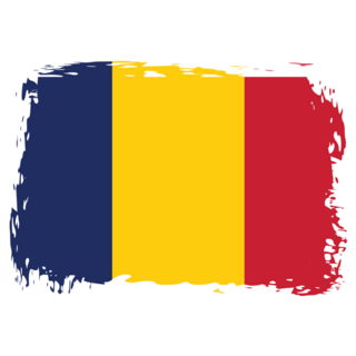 Grunge Chad Brushed Flag Sticker