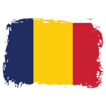 Grunge Chad Brushed Flag Sticker