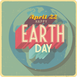 Grunge Earth Day April 22 Sticker