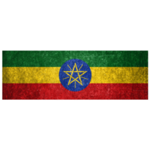 Grunge Ethiopia Sticker