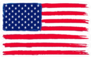 Grunge Flag Of USA Sticker