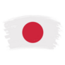 Grunge Japan Flag Sticker
