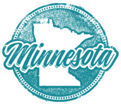 Grunge Minnesota Sticker